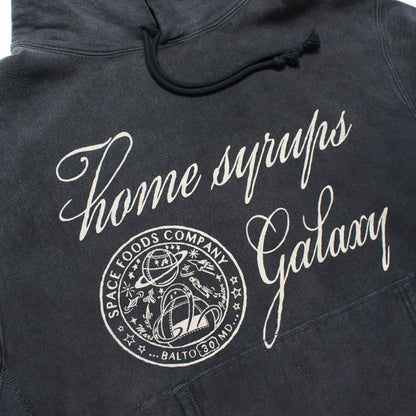 バウワウ BW241-GSH GALAXY SYRUP HOODIE BLACK AGEING ブラックフーディー パーカー ブラック メンズ
