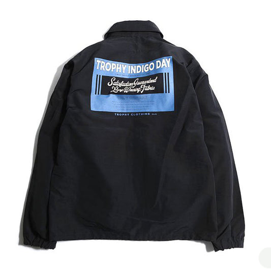 トロフィークロージング Indigo Day Spring Warm Up Jacket スプリングジャケット ノンウォッシュ BLACK