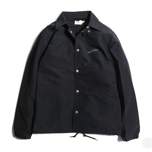 トロフィークロージング Indigo Day Spring Warm Up Jacket スプリングジャケット ノンウォッシュ BLACK