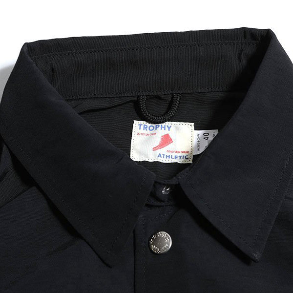 トロフィークロージング Indigo Day Spring Warm Up Jacket スプリングジャケット ノンウォッシュ BLACK