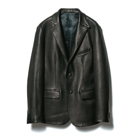 ワイツーレザー DJ-22 DEER SKIN 2B JACKET レザーテーラードジャケット ブラック メンズ