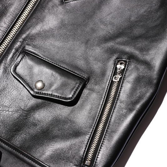 ジェラード SG71428 Rebel Jacket レベルジャケット ホースハイド セミアニリンフィニッシュブラック レザージャケット