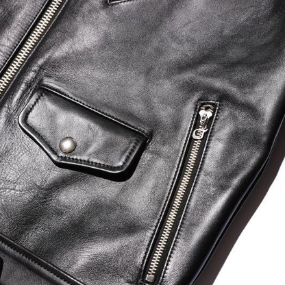 ジェラード SG71428 Rebel Jacket レベルジャケット ホースハイド セミアニリンフィニッシュブラック レザージャケット