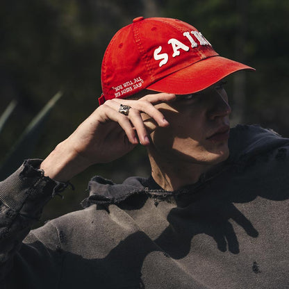 セントマイケル SM-HR8-0000-081 6PANEL CAP / SAINT / RED キャップ 帽子 ユニセックス