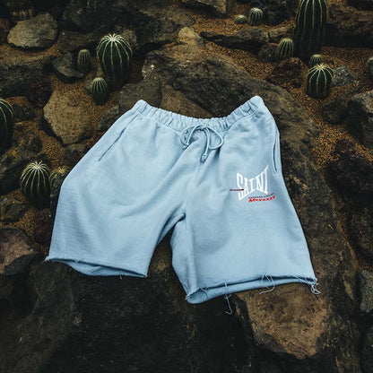 セントマイケル SM-HR8-0000-060 SWEAT SHORTS / RIBON SAINT / BLUE メンズ スウェット ショートパンツ