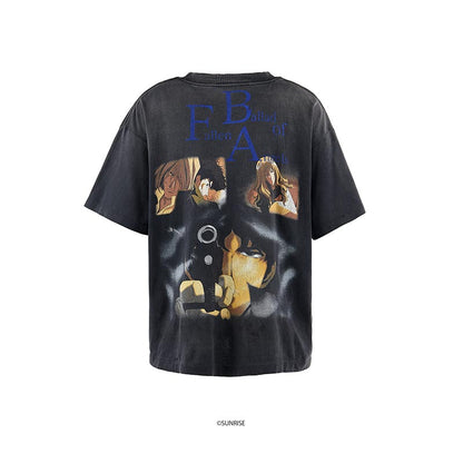 セントマイケル SM-HR8-0000-C04 CB_SS TEE / COWBOY BEBOP ブラック メンズ 半袖 プリント Tシャツ カウボーイビバップ