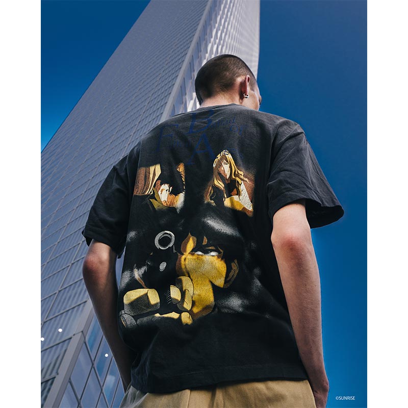 セントマイケル SM-HR8-0000-C04 CB_SS TEE / COWBOY BEBOP ブラック メンズ 半袖 プリント Tシャツ カウボーイビバップ