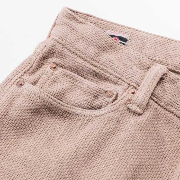 桃太郎ジーンズ MOMOTARO JEANS MPT1030M31 ヒノキ染め刺子パンツ BEI メンズ ジッ パーフライ 刺し子 デニム ジーンズ