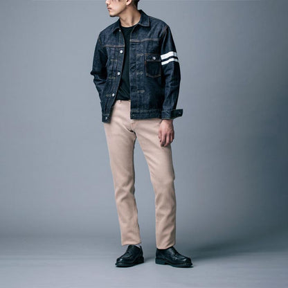 桃太郎ジーンズ MOMOTARO JEANS MPT1030M31 ヒノキ染め刺子パンツ BEI メンズ ジッ パーフライ 刺し子 デニム ジーンズ