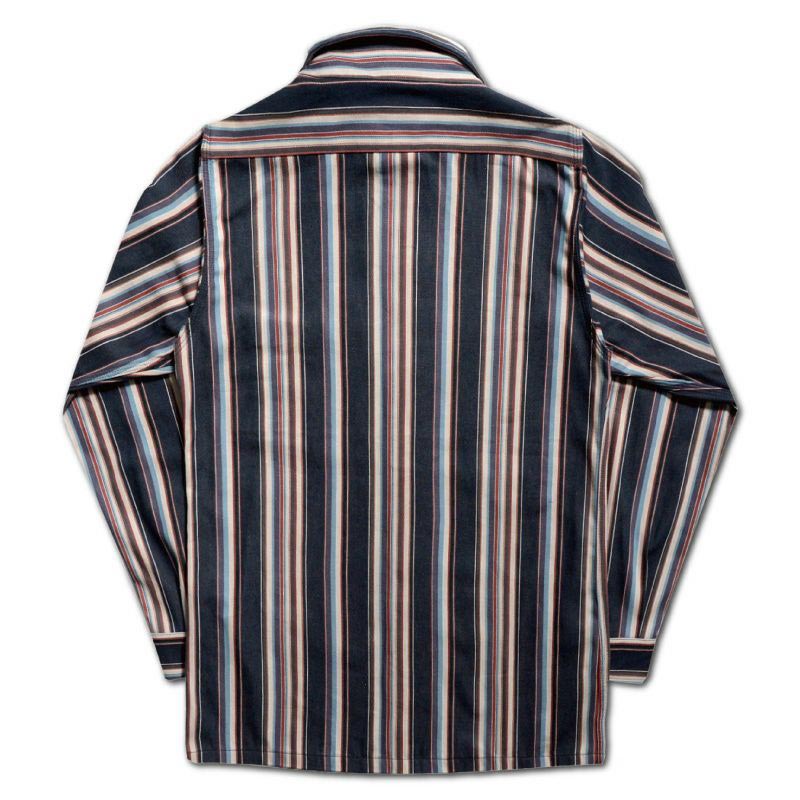 25SS デラックスウエア HV-56 NATIVE STRIPE ネイビーストライプ メンズ 長袖 ネルシャツ 10.5oz