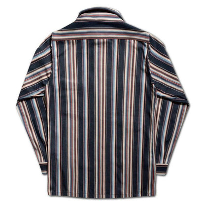 25SS デラックスウエア HV-56 NATIVE STRIPE ネイビーストライプ メンズ 長袖 ネルシャツ 10.5oz