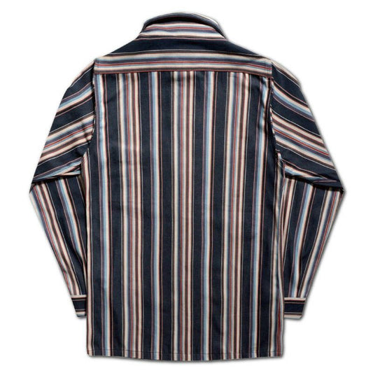 25SS デラックスウエア HV-56 NATIVE STRIPE ネイビーストライプ メンズ 長袖 ネルシャツ 10.5oz
