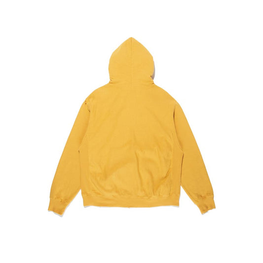 バウワウ BW251-UBH USMC BULLDOG HOODIE イエロー ダメージ メンズ プルオーバー パーカー フーディ