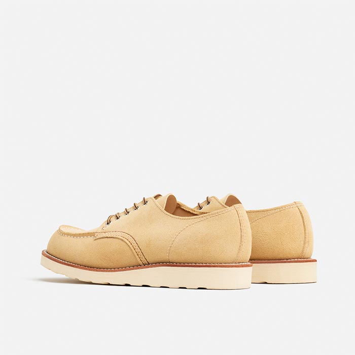 レッドウィング ICON STYLE NO.8079 Classic Moc Oxford クラシックモック オックスフォード ベージュ ラフアウト メンズ レザー ワーク ブーツ 短靴