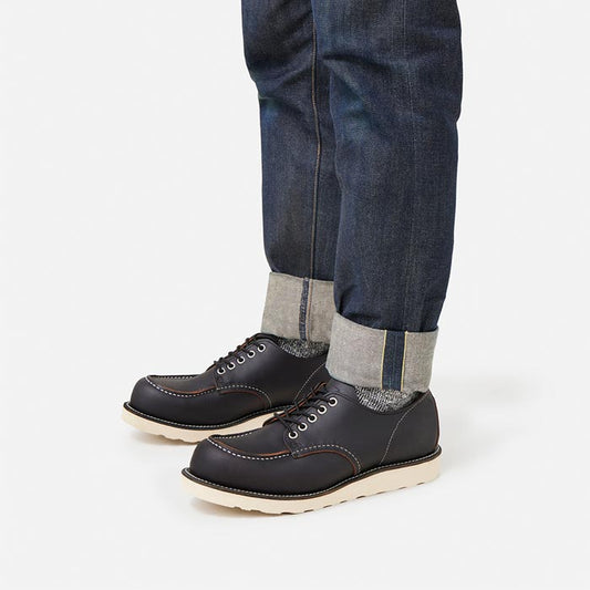 レッドウィング ICON STYLE NO.8090 Classic Moc Oxford クラシックモック オックスフォード ブラック メンズ レザー ワーク ブーツ 茶芯 短靴
