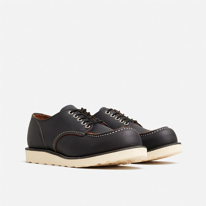 レッドウィング ICON STYLE NO.8090 Classic Moc Oxford クラシックモック オックスフォード ブラック メンズ レザー ワーク ブーツ 茶芯 短靴