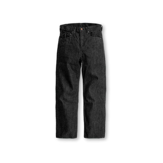 フルカウント 0105BK Wide Black Selvedge Denim ジンバブエコットン ワイドデニム ジーンズ ワンウォッシュ メンズ