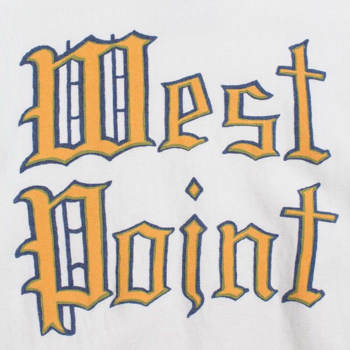 バウワウ BW251-WPLSS WEST POINT LOGO SWEATSHIRT ホワイト メンズ プルオーバー スウェット USMA ミリタリー