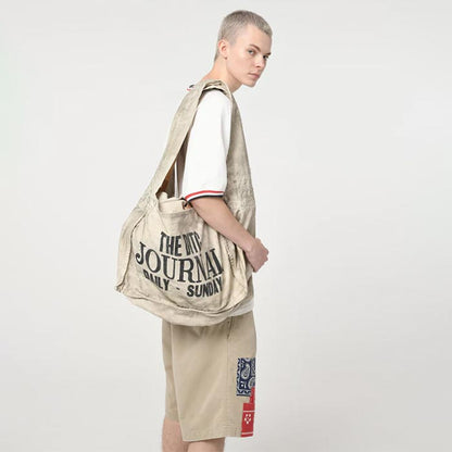 バウワウ BW251-NPB NEWSPAPER BAG ホワイトエイジング メンズ ショルダー バッグ