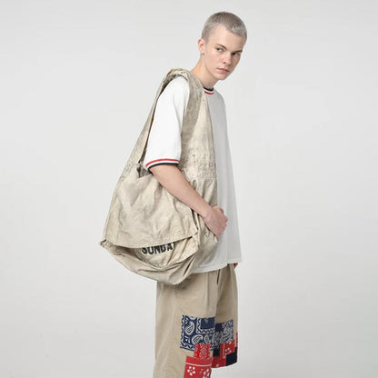 バウワウ BW251-NPB NEWSPAPER BAG ホワイトエイジング メンズ ショルダー バッグ