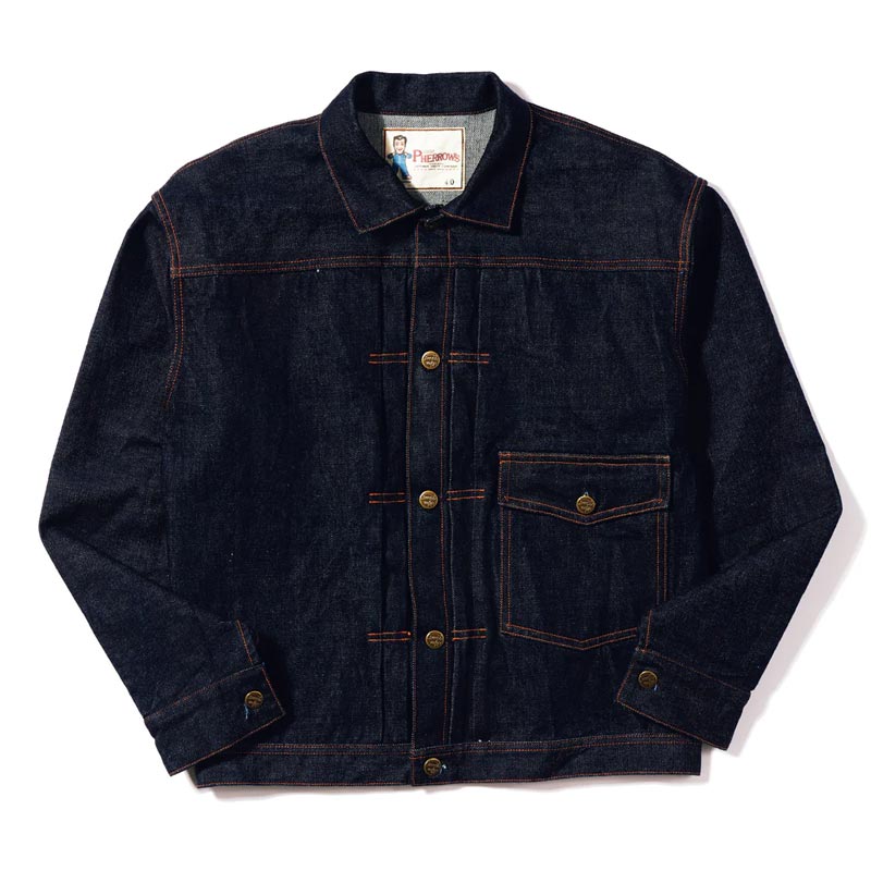 フェローズ 400J デニムジャケット 1stタイプ インディゴ ワンウォッシュ 13.5oz メンズ アウター デニムジャケット