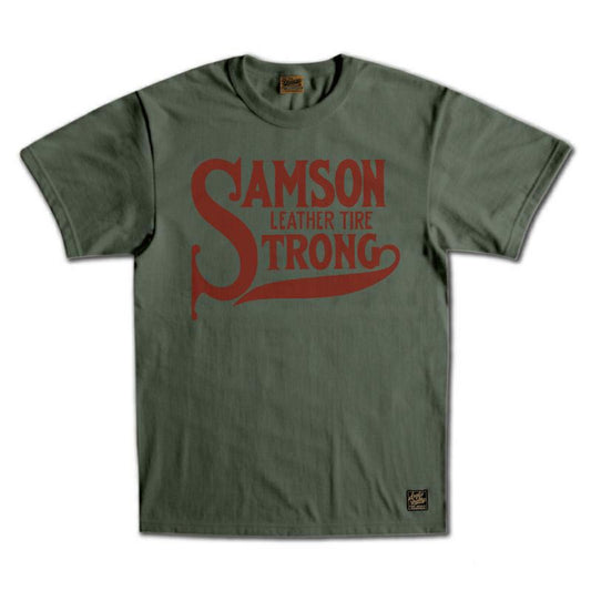 25SS デラックスウエア SDTS-2501 SAMSON D.グレー メンズ 半袖 Tシャツ バックプリント