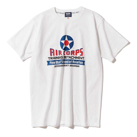 フェローズ 25S-PT7 M-421a(DECO) Tシャツ ホワイト メンズ 半袖 カットソー ワッペンデザイン