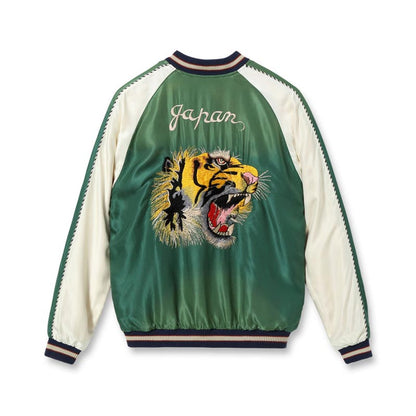 テーラー東洋 Lot No. TT15710-145 Early 1950s Style Acetate Souvenir Jacket “TIGER HEAD” × “JAPAN MAP” (AGING MODEL)