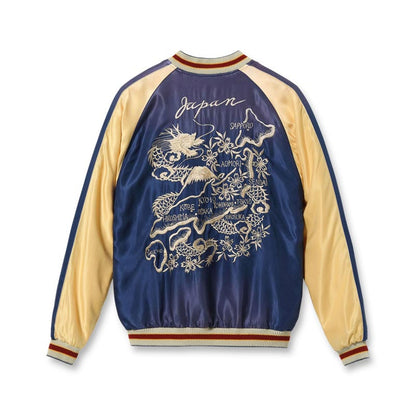 テーラー東洋 Lot No. TT15710-145 Early 1950s Style Acetate Souvenir Jacket “TIGER HEAD” × “JAPAN MAP” (AGING MODEL)