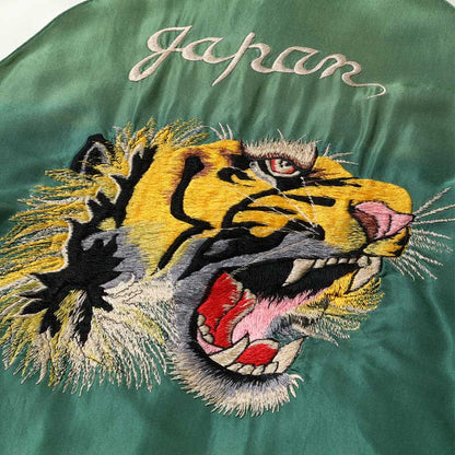 テーラー東洋 Lot No. TT15710-145 Early 1950s Style Acetate Souvenir Jacket “TIGER HEAD” × “JAPAN MAP” (AGING MODEL)