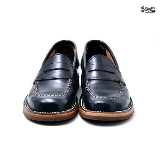ローリングダブトリオ RDT-BF09 ROOTS C LOAFER コインローファー HORSE BUTT BLA メンズ レザー シューズ
