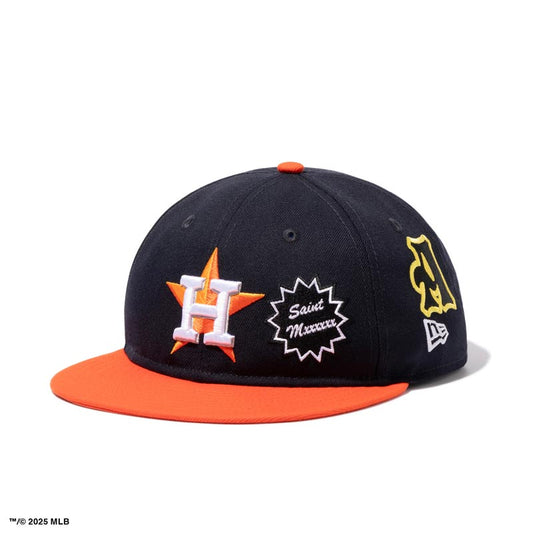 セントマイケル SM-HR8-0000-C48 NE_CAP / ASTROS / NAVY+ORANGE ニューエラ ベースボール キャップ 帽子 ユニセックス