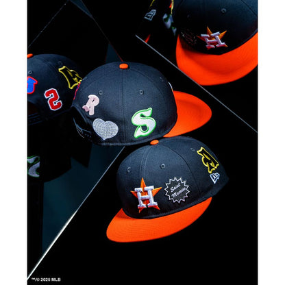 セントマイケル SM-HR8-0000-C48 NE_CAP / ASTROS / NAVY+ORANGE ニューエラ ベースボール キャップ 帽子 ユニセックス