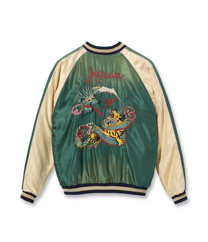 テーラー東洋 Lot No. TT15492-128 / Mid 1950s Style Acetate Souvenir Jacket “DRAGON” × “DRAGON & TIGER” (AGING MODEL)