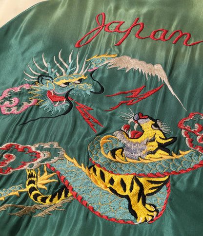 テーラー東洋 Lot No. TT15492-128 / Mid 1950s Style Acetate Souvenir Jacket “DRAGON” × “DRAGON & TIGER” (AGING MODEL)