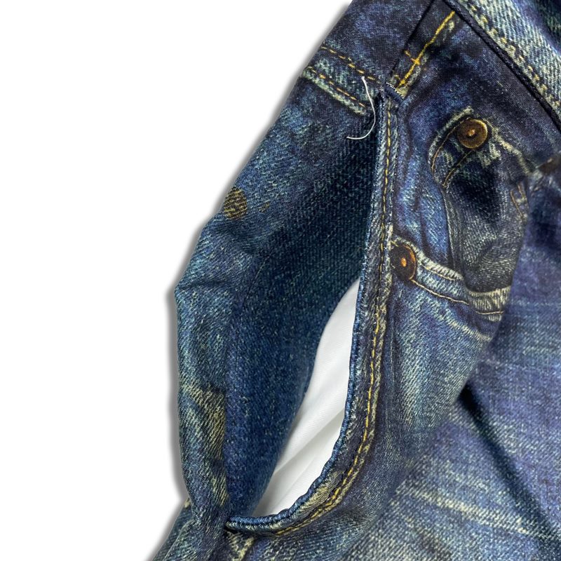 Trompe L’oeil Printed Trousers (1942 Buckle back Jeans)