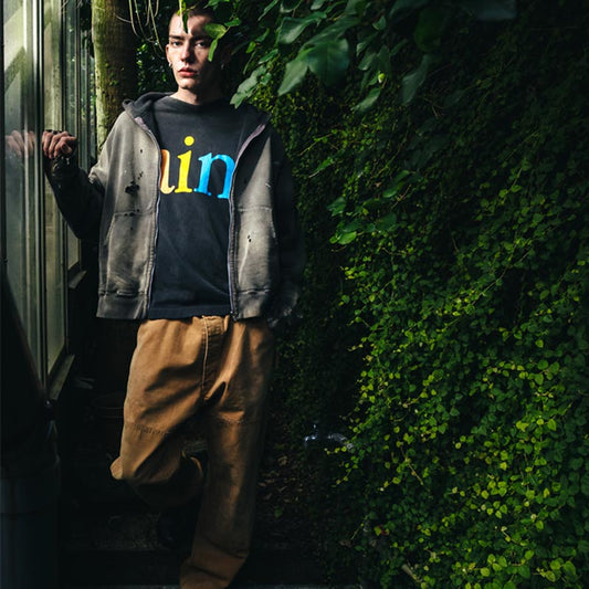 セントマイケル SM-HR8-0000-032 LS TEE / SAINT / BLACK メンズ 長袖 プリント Tシャツ ロンT カットソー レインボーロゴ