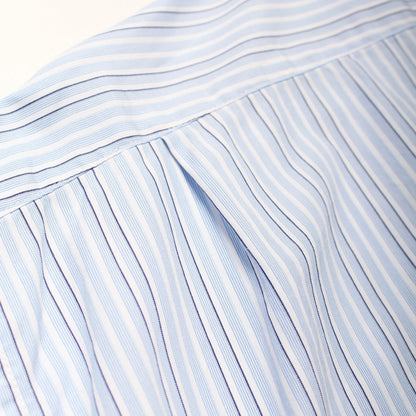 バウワウ BW241-BRSS BANDANNA REPAIR STRIPE SHIRTS BLUE STRIPE バンダナ ストライプ ボタンダウンシャツ ブルー メンズ