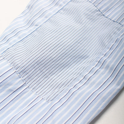 バウワウ BW241-BRSS BANDANNA REPAIR STRIPE SHIRTS BLUE STRIPE バンダナ ストライプ ボタンダウンシャツ ブルー メンズ