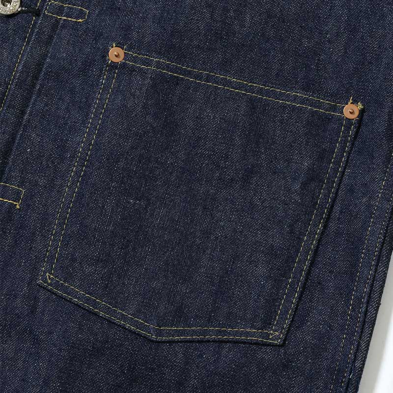 シュガーケーン Lot No. SC19010T / SUGAR CANE Super “Denim” Collectibles #10 14oz. BLUE DENIM BLOUSE “S1945” MODEL (T-BACK) 420N NON WASH 大戦モデル デニムジャケット Tバック ノンウォッシュ メンズ