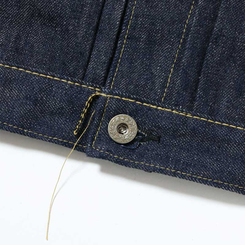 シュガーケーン Lot No. SC19010T / SUGAR CANE Super “Denim” Collectibles #10 14oz. BLUE DENIM BLOUSE “S1945” MODEL (T-BACK) 420N NON WASH 大戦モデル デニムジャケット Tバック ノンウォッシュ メンズ