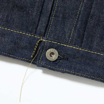 シュガーケーン Lot No. SC19010T / SUGAR CANE Super “Denim” Collectibles #10 14oz. BLUE DENIM BLOUSE “S1945” MODEL (T-BACK) 420N NON WASH 大戦モデル デニムジャケット Tバック ノンウォッシュ メンズ