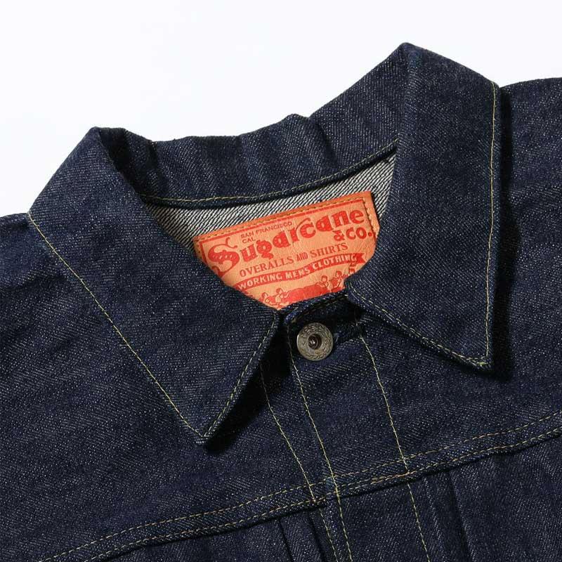 シュガーケーン Lot No. SC19010 / SUGAR CANE Super “Denim” Collectibles #10 14oz. BLUE DENIM BLOUSE “S1945” MODEL 420N NON WASH 大戦モデル デニムジャケット ノンウォッシュ メンズ