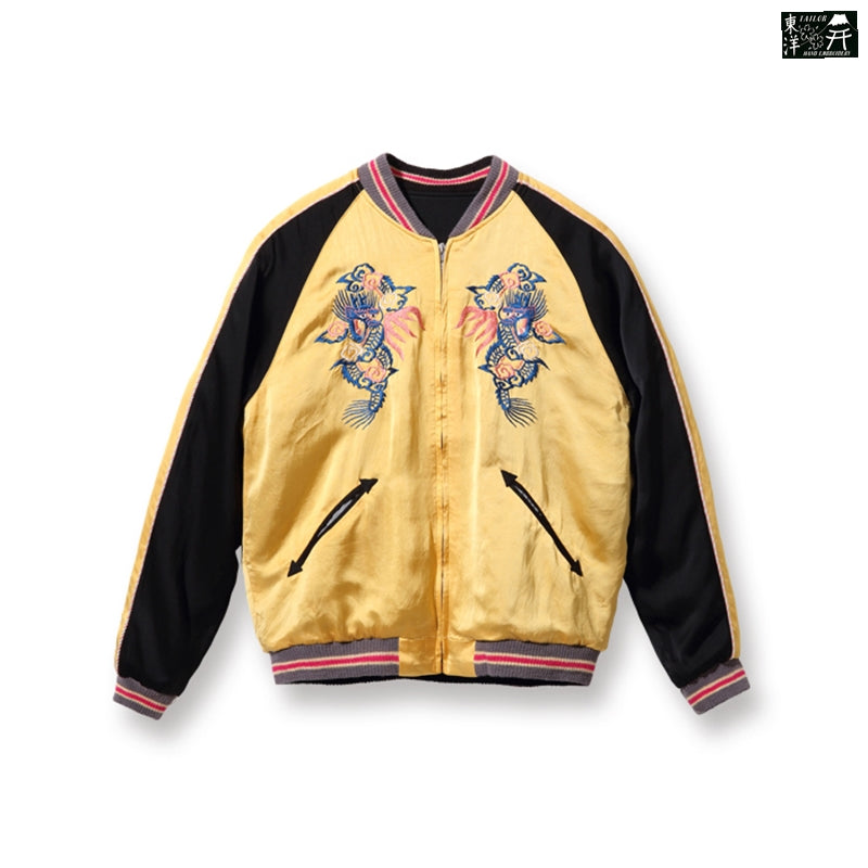 テーラー東洋 TT14851-155 Early 1950s Style Acetate Souvenir Jacket “KOSHO & CO. “EAGLE” × “DRAGON” 港商 スカジャン