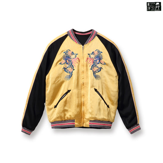テーラー東洋 TT14851-155 Early 1950s Style Acetate Souvenir Jacket “KOSHO & CO. “EAGLE” × “DRAGON” 港商 スカジャン