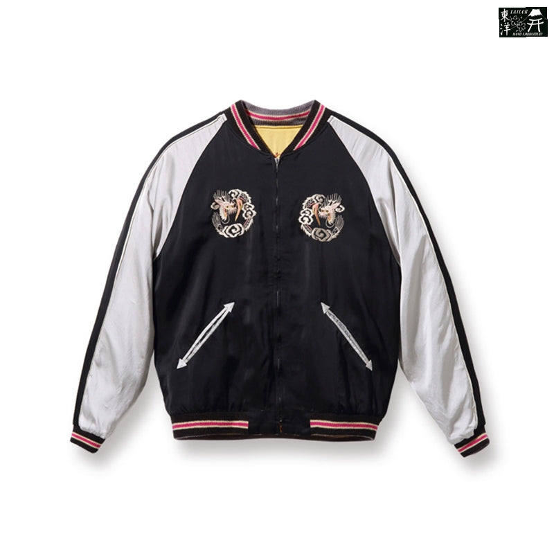 テーラー東洋 TT14851-155 Early 1950s Style Acetate Souvenir Jacket “KOSHO & CO. “EAGLE” × “DRAGON” 港商 スカジャン