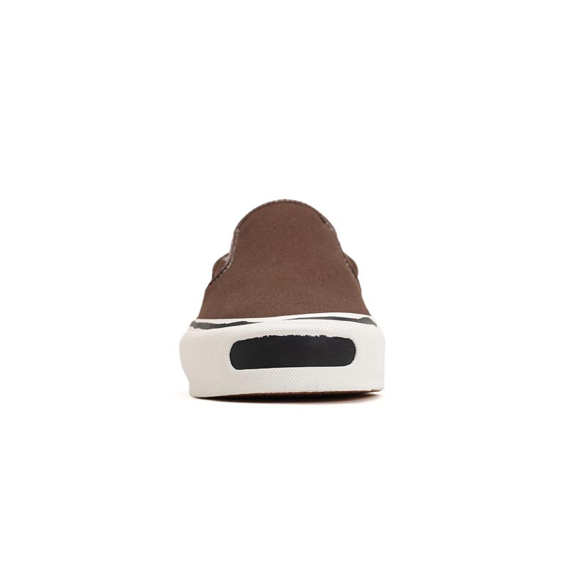 カミヤ G14FW701 "Cornnell" Vulcanize Slip on Sneaker ブラウン メンズ スニーカー シューズ