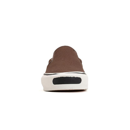 カミヤ G14FW701 "Cornnell" Vulcanize Slip on Sneaker ブラウン メンズ スニーカー シューズ