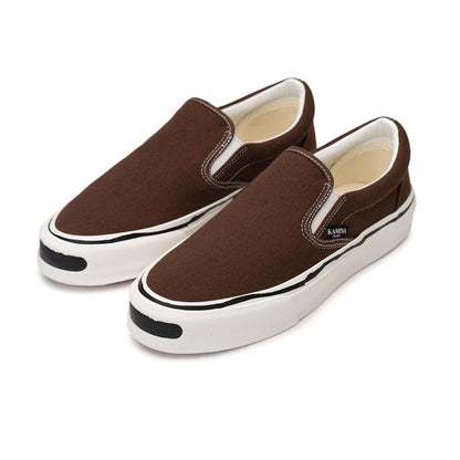 カミヤ G14FW701 "Cornnell" Vulcanize Slip on Sneaker ブラウン メンズ スニーカー シューズ
