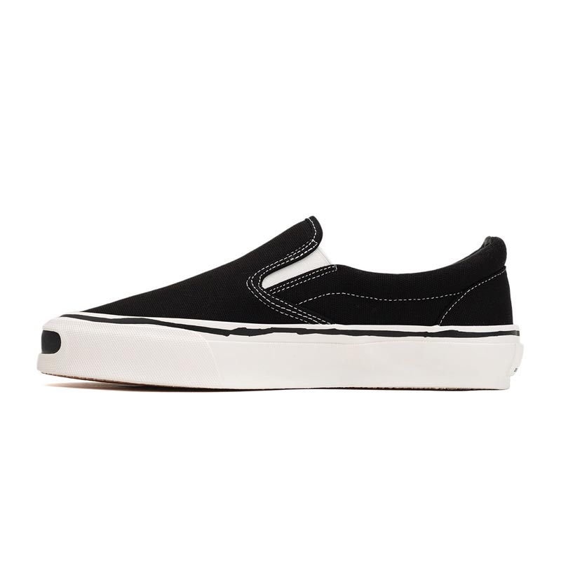 カミヤ G14FW701 "Cornnell" Vulcanize Slip on Sneaker ブラック メンズ スニーカー シューズ